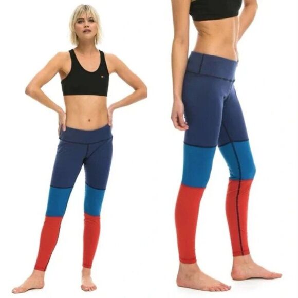 Aviator Nation Sprinter Leggings Size Medium - Picture 1 of 13